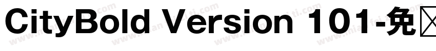 CityBold Version 101字体转换